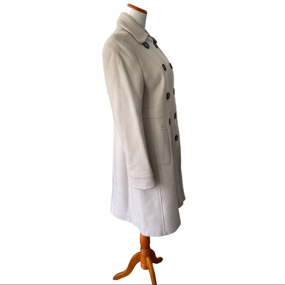 BURBERRY London Dove Grey Military Wool Coat Size 10 - Picture 7 of 14